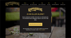 Desktop Screenshot of kopparbergs.se